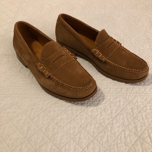 J Crew suede penny loafer. Size 10.